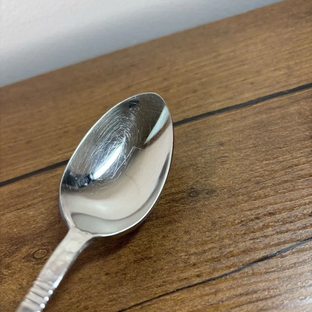 Gorham Stainless Table Soup Spoon BALUSTER Japan Hammered Design Studios 18/8